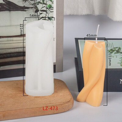 Spiral Cilindrică Aromaterapie Lumânare Mucegai Silicon DIY Lumânare Handmade Decorare Companion Hand Gift Model