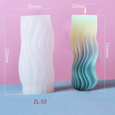 Spiral Cilindrică Aromaterapie Lumânare Mucegai Silicon DIY Lumânare Handmade Decorare Companion Hand Gift Model