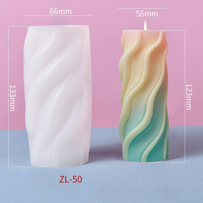 Spiral Cilindrică Aromaterapie Lumânare Mucegai Silicon DIY Lumânare Handmade Decorare Companion Hand Gift Model