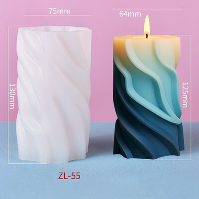 Spiral Cilindrică Aromaterapie Lumânare Mucegai Silicon DIY Lumânare Handmade Decorare Companion Hand Gift Model