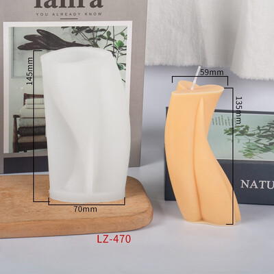 Spiral Cilindrică Aromaterapie Lumânare Mucegai Silicon DIY Lumânare Handmade Decorare Companion Hand Gift Model