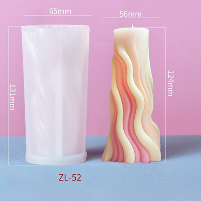 Spiral Cilindrică Aromaterapie Lumânare Mucegai Silicon DIY Lumânare Handmade Decorare Companion Hand Gift Model