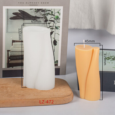 Spiral Cilindrică Aromaterapie Lumânare Mucegai Silicon DIY Lumânare Handmade Decorare Companion Hand Gift Model