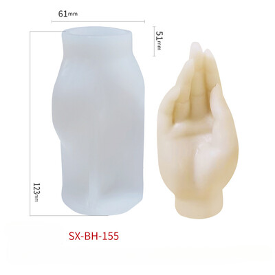 Διαφορετικό σχήμα χειρονομίας δάχτυλο καλούπια κεριών σιλικόνης Κεριά αρωματοθεραπείας Σαπούνι Γύψινο καλούπι ρητίνης Διακόσμηση σπιτιού