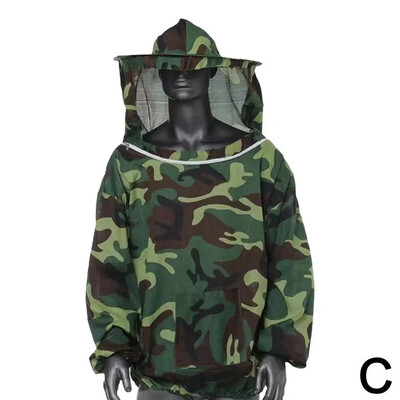 Siāmas biškopības uzvalks Bišu apģērbs Pretbišu aizsargaprīkojums Apģērbs Kombinezons Cepure Bite Pretbišu apaļie apģērbi D7I2