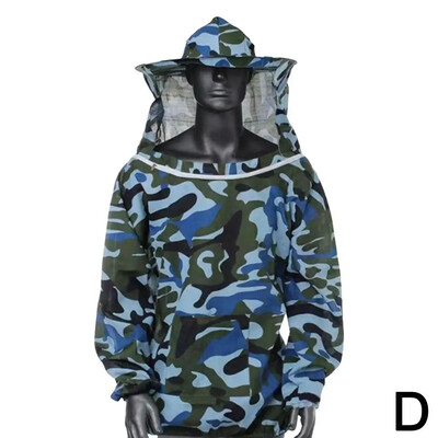 Siāmas biškopības uzvalks Bišu apģērbs Pretbišu aizsargaprīkojums Apģērbs Kombinezons Cepure Bite Pretbišu apaļie apģērbi D7I2