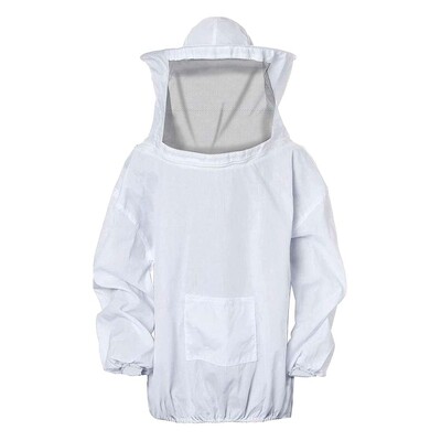 Biškopības aizsargjaka Smock uzvalks Bišu turēšanas piedurknēm Biškopja elpojošs apģērbs Apģērbs Plīvura kleita ar cepuri aprīkots uzvalks