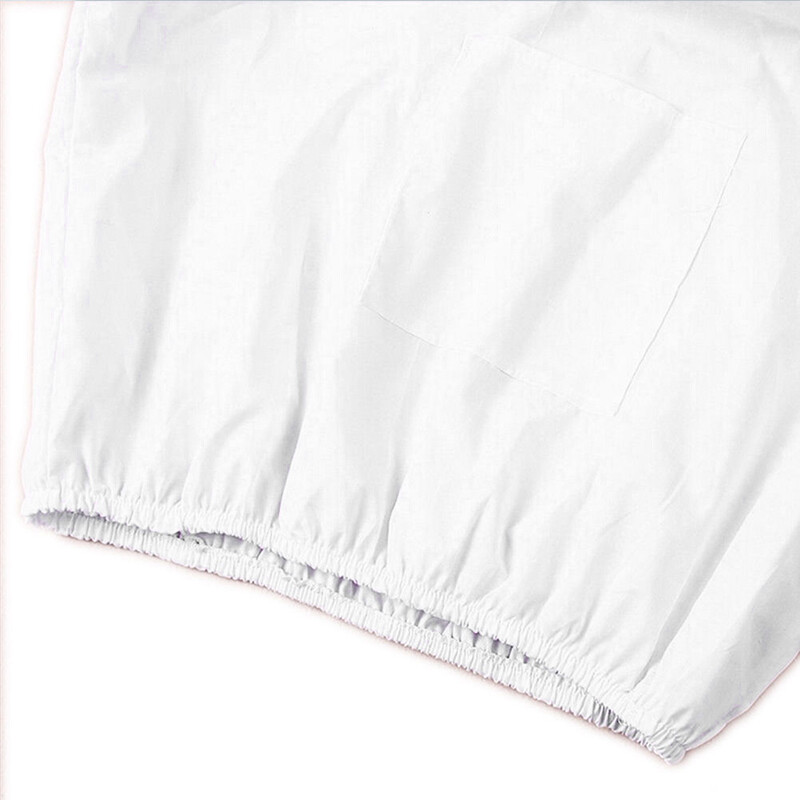 Biškopības aizsargjaka Smock uzvalks Bišu turēšanas piedurknēm Biškopja elpojošs apģērbs Apģērbs Plīvura kleita ar cepuri aprīkots uzvalks