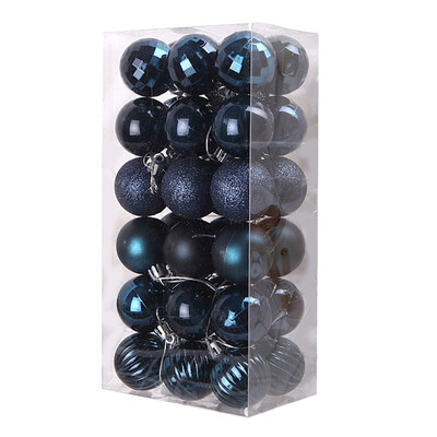 36τμχ Μπάλες Χριστουγεννιάτικου Δέντρου Κρεμαστό Κρεμαστό Πλαστικό Πολύχρωμες Μπάλες Σετ Στολίδι Χριστουγεννιάτικη Διακόσμηση σπιτιού 2024 Navidad Πρωτοχρονιά