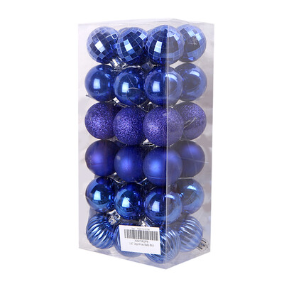 36τμχ Μπάλες Χριστουγεννιάτικου Δέντρου Κρεμαστό Κρεμαστό Πλαστικό Πολύχρωμες Μπάλες Σετ Στολίδι Χριστουγεννιάτικη Διακόσμηση σπιτιού 2024 Navidad Πρωτοχρονιά