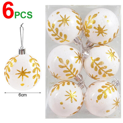Χριστουγεννιάτικες μπάλες με ηλεκτρολυτική ζωγραφική ζωγραφική χριστουγεννιάτικα μενταγιόν Κρεμαστά στολίδια για το Navidad Πρωτοχρονιάτικη διακόσμηση σπιτιού Παιδικά παιχνίδια Δώρα