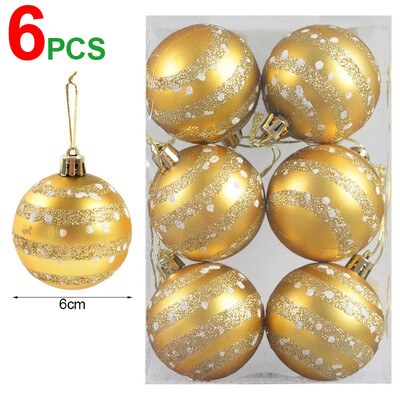 Χριστουγεννιάτικες μπάλες με ηλεκτρολυτική ζωγραφική ζωγραφική χριστουγεννιάτικα μενταγιόν Κρεμαστά στολίδια για το Navidad Πρωτοχρονιάτικη διακόσμηση σπιτιού Παιδικά παιχνίδια Δώρα