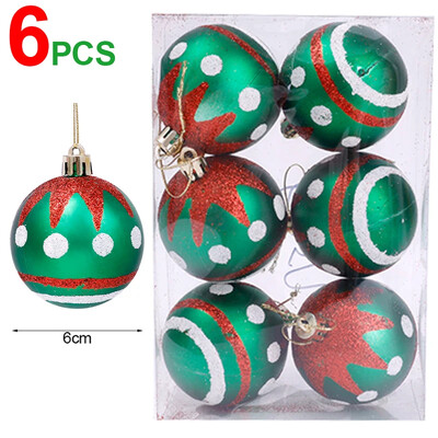 Χριστουγεννιάτικες μπάλες με ηλεκτρολυτική ζωγραφική ζωγραφική χριστουγεννιάτικα μενταγιόν Κρεμαστά στολίδια για το Navidad Πρωτοχρονιάτικη διακόσμηση σπιτιού Παιδικά παιχνίδια Δώρα
