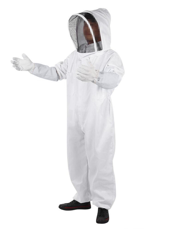 Îmbrăcăminte împotriva albinelor Echipament Mănuși spațiale și pentru copii Costum de jachetă Îmbrăcăminte pentru albine Îmbrăcăminte anti-mușcătură de albine Cu glugă Jumătate de corp Top Instrumente pentru apicultură