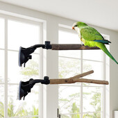 Parrot Perch Birdcage Accessories Bird Standing Stick Wood Perch Prevent Slip Διαδραστική Βεντούζα Βεντούζας Βάσης Πέρκας για Πουλί