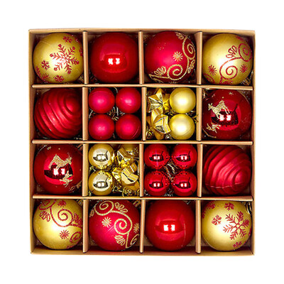 Μπάλες Χριστουγεννιάτικου Δέντρου 44τμχ 3cm 6cm Μεγάλη Χριστουγεννιάτικη Μπάλα Πολύχρωμα Διακοσμητικά Σετ Χριστουγεννιάτικου Δέντρου Σετ για πάρτι στο σπίτι