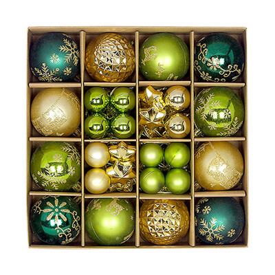 Μπάλες Χριστουγεννιάτικου Δέντρου 44τμχ 3cm 6cm Μεγάλη Χριστουγεννιάτικη Μπάλα Πολύχρωμα Διακοσμητικά Σετ Χριστουγεννιάτικου Δέντρου Σετ για πάρτι στο σπίτι