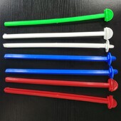 Πλαστικό κλουβί πέρκα 5 συσκευασιών Parrot Bird Standing Stick Grinding Bar for Small Bird Εύκολα στην εγκατάσταση Τυχαία χρώματα