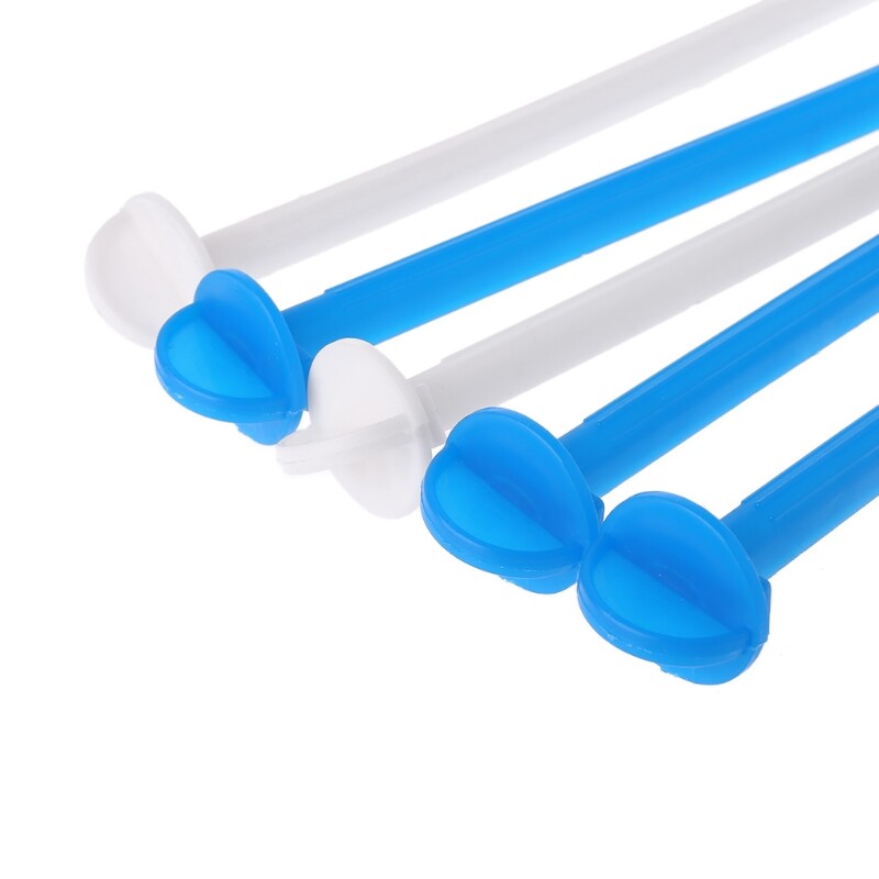 Πλαστικό κλουβί πέρκα 5 συσκευασιών Parrot Bird Standing Stick Grinding Bar for Small Bird Εύκολα στην εγκατάσταση Τυχαία χρώματα