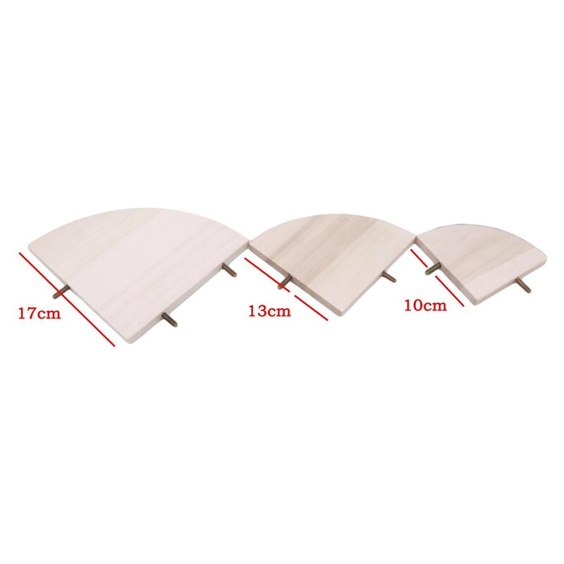 Pet Parrot Wood Platform Stand Rack Παιχνίδια με κλαδιά χάμστερ για κλουβί πουλιών