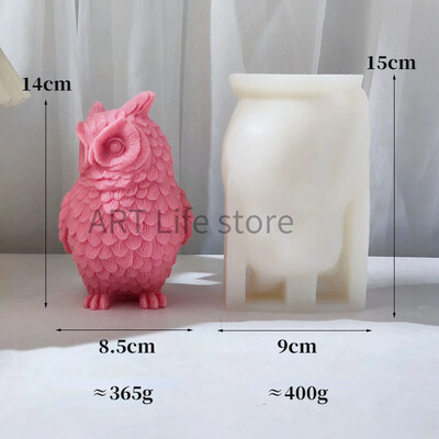 Liela stāvoša pūce Silikona sveču veidne DIY karikatūra Dzīvnieku ziepes Aromterapijas ģipša sveķu izgatavošanas rīki Mājas dekorēšana Amatniecība