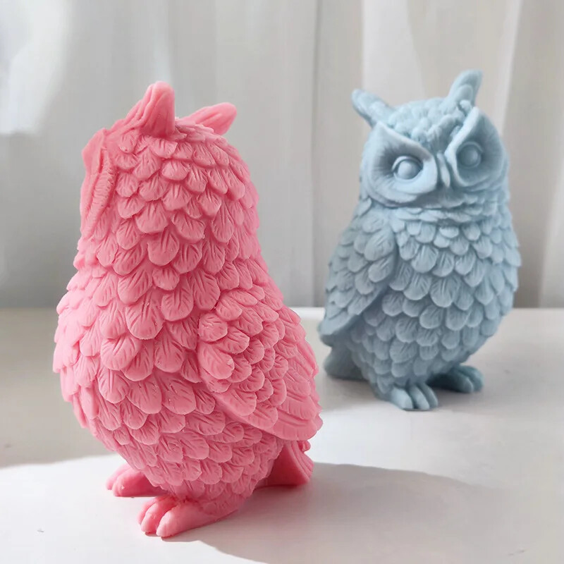 Liela stāvoša pūce Silikona sveču veidne DIY karikatūra Dzīvnieku ziepes Aromterapijas ģipša sveķu izgatavošanas rīki Mājas dekorēšana Amatniecība