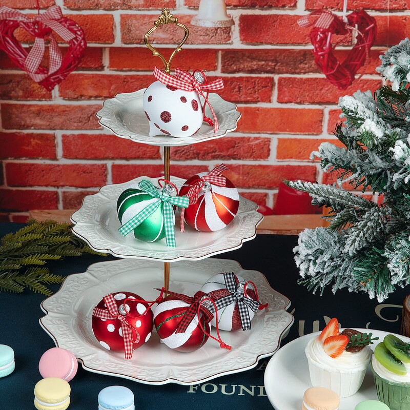 Ziemassvētku Candy Candy Balls ballīte Mājas dekorēšana Ziemassvētku eglītes kulons 12 gab Piparmētru konfekšu rotājumu komplekts