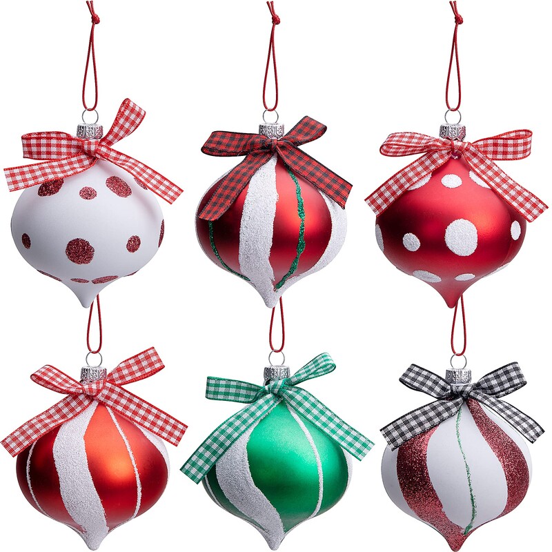 Ziemassvētku Candy Candy Balls ballīte Mājas dekorēšana Ziemassvētku eglītes kulons 12 gab Piparmētru konfekšu rotājumu komplekts