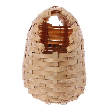 Handwoven Bird Handwoven Natural Bamboo Hummingbird Nest for Outdoors Dropship