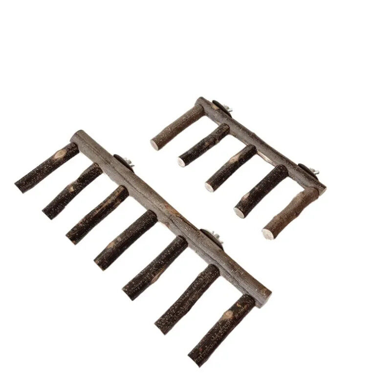 Φυσικό ξύλο μήλου κατοικίδιο παπαγάλος ακατέργαστο ξύλο πιρούνι Κλαδί δέντρου Βάση ράφι Σκίουρος πουλί Κλάδος χάμστερ Κούρνιες Chew Bite Toys Stick