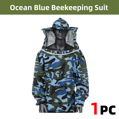 1 gab. Biškopības aizsargapģērbs, elpojošs plīvurs, viegli noņemams Biškopja kleita ar cepures komplektu.