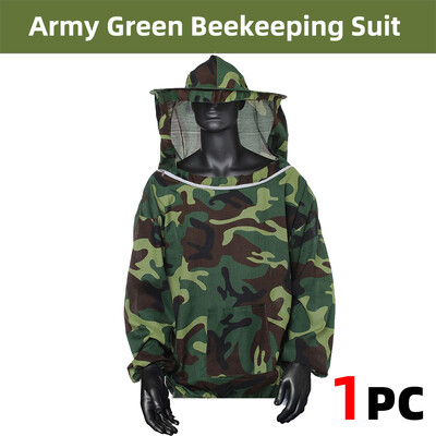 1 gab. Biškopības aizsargapģērbs, elpojošs plīvurs, viegli noņemams Biškopja kleita ar cepures komplektu.