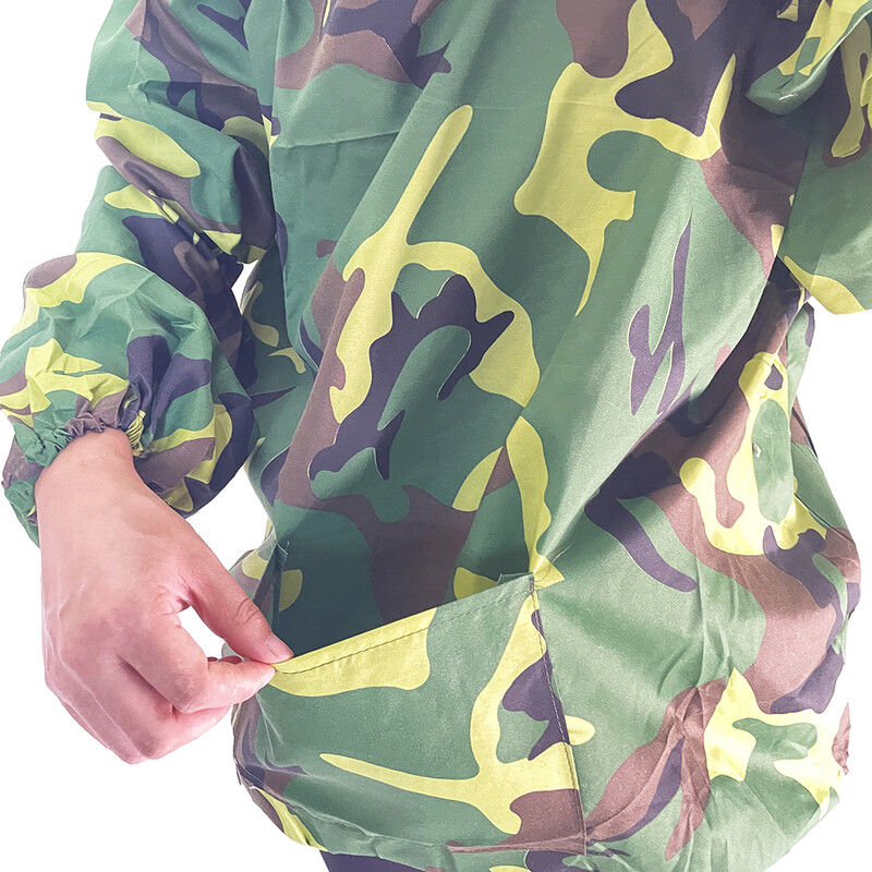 1 vnt Bitininkas Pusiau kūno kamufliažiniai drabužiai Kvėpuojantis apsauginis gaubtas šydas nuo bičių įkandimo striukė Įrankiai Ūkio reikmenys