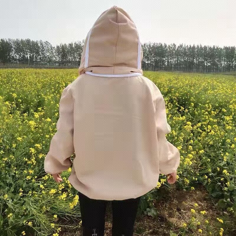 Tinklinė kepurė, kvėpuojanti užtrauktukas, apsauganti nuo bičių drabužiai iki pusės kūno elastiniai rankogaliai bitėms apsauginiai drabužiai nuo plyšimo medžiaga nuo įgėlimo