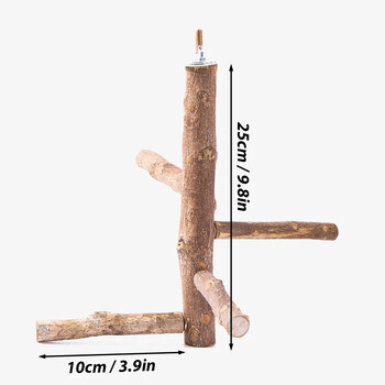 Стойка за папагал Пръчка Играчки Вилица за дърво Клон Костур Клетка за птици Висяща люлка Играчка за дъвчене на домашни птици Детска площадка Консумативи за птици