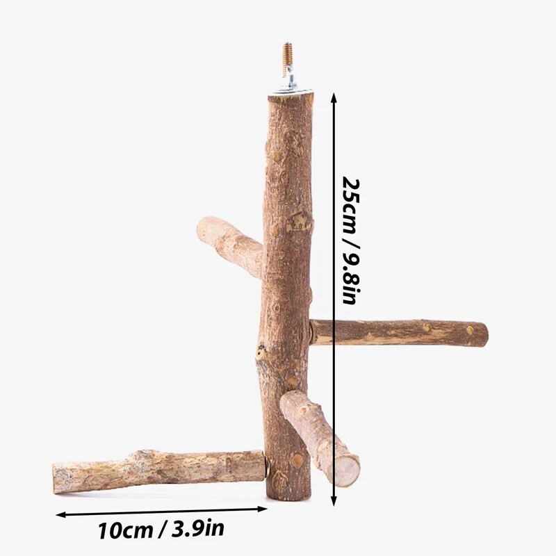 Suport natural de papagal biban pentru păsări Tije de copac Grinder cu gheare Peruș cu coadă lungă Alpinism Ramă de copac în picioare Accesorii pentru cuști de păsări