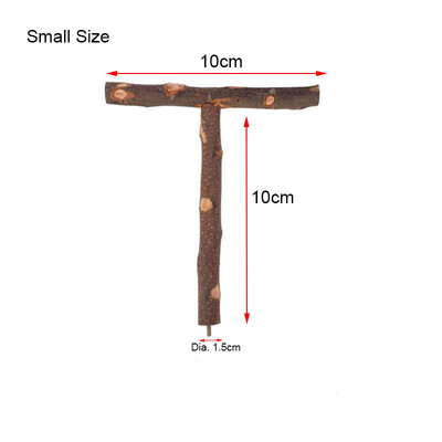 Φυσικό ξύλο κατοικίδιο παπαγάλος Ακατέργαστο ξύλο πιρούνι Κλαδί δέντρου Βάση ράφι Σκίουρος πουλί Κλάδος χάμστερ Πέρκες Μασώ με παιχνίδια ραβδί