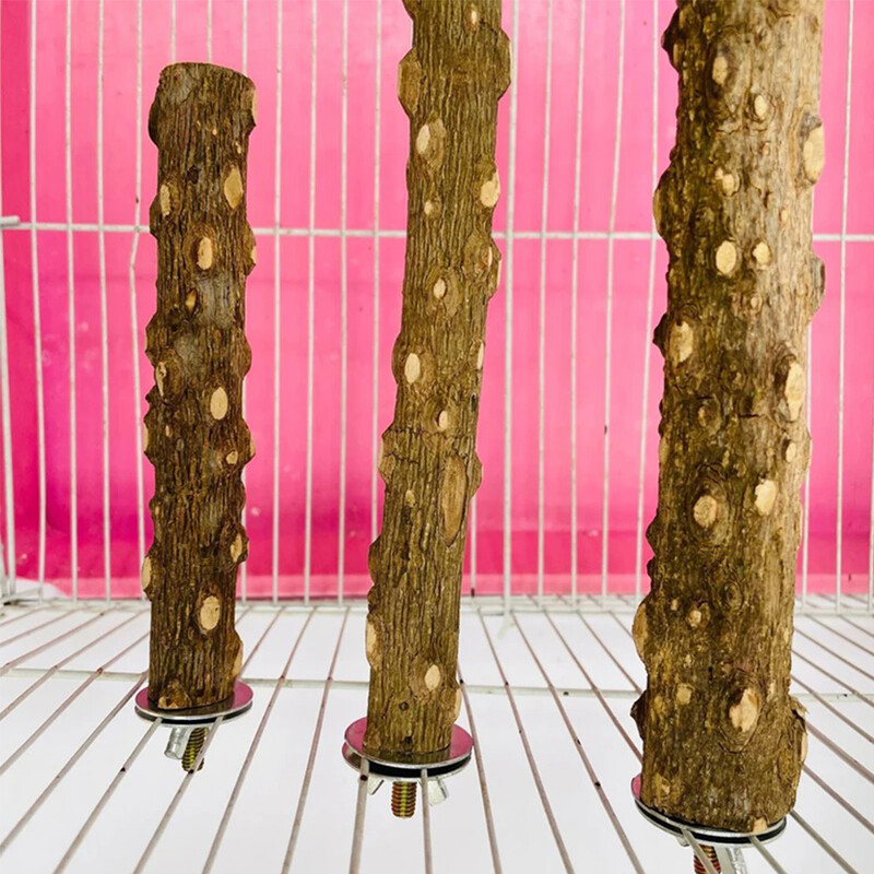 10/15/20 cm lindude küünistega noka lihvimisseadmed papagoidele Lemmikloomadele mõeldud toorpuidust puuoksade alus, õrred, närimismänguasjad