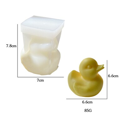 Forme mari de lumânări din silicon de rață, săpun de rață 3D, ipsos pentru aromoterapie, matriță de turnare în rășină de cristal, instrument de fabricare a artizanat manual.