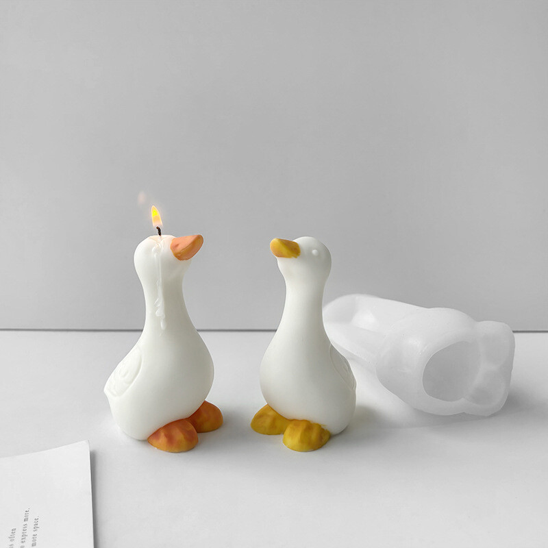 Forme mari de lumânări din silicon de rață, săpun de rață 3D, ipsos pentru aromoterapie, matriță de turnare în rășină de cristal, instrument de fabricare a artizanat manual.