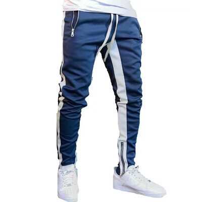 Pantaloni skinny de jogging pentru bărbați Pantaloni de sport pentru alergare Pantaloni de sport din bumbac Pantaloni de sport pentru fitness pentru gimnastică Pantaloni de antrenament pentru culturism pentru bărbați