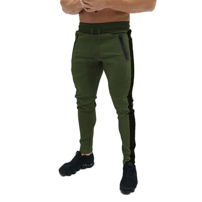 Pantaloni skinny de jogging pentru bărbați Pantaloni de sport pentru alergare Pantaloni de sport din bumbac Pantaloni de sport pentru fitness pentru gimnastică Pantaloni de antrenament pentru culturism pentru bărbați