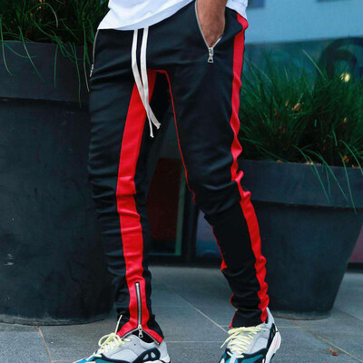 Pantaloni skinny de jogging pentru bărbați Pantaloni de sport pentru alergare Pantaloni de sport din bumbac Pantaloni de sport pentru fitness pentru gimnastică Pantaloni de antrenament pentru culturism pentru bărbați