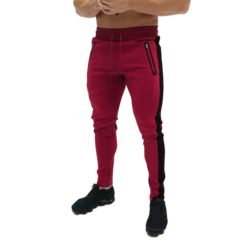 Pantaloni skinny de jogging pentru bărbați Pantaloni de sport pentru alergare Pantaloni de sport din bumbac Pantaloni de sport pentru fitness pentru gimnastică Pantaloni de antrenament pentru culturism pentru bărbați