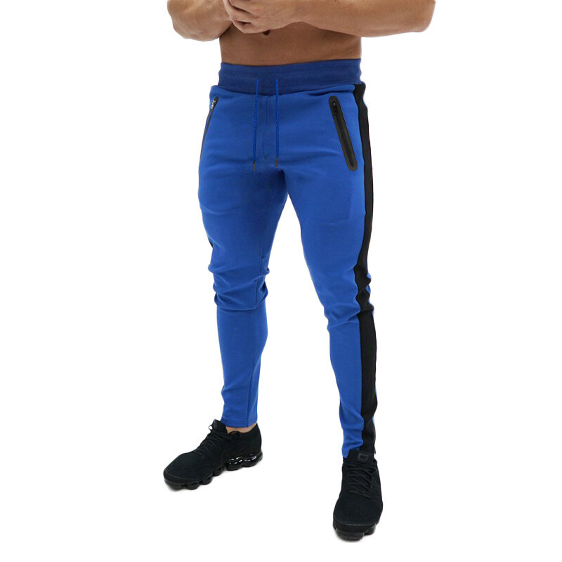 Pantaloni skinny de jogging pentru bărbați Pantaloni de sport pentru alergare Pantaloni de sport din bumbac Pantaloni de sport pentru fitness pentru gimnastică Pantaloni de antrenament pentru culturism pentru bărbați