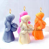 Új hátsó ajándéktáska Mikulás szilikon gyertyaformák, kézzel készített barkácsolás, gyanta gipsz agyag formák készlet ünnepi dekorációs ajándékokhoz