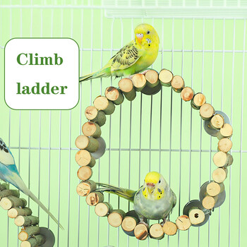 Hamster Bendy Long Wood Bridges, Bird Ladder Perch Toys Chewing Natural Wooden Hamsters Climbing Climbing Activity