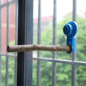 Parrot Perch Stand με βεντούζα Bird Stand Ξύλινο Bird Perch Parakeets Perch Toy για Cockatiel Budgie Parakeet Conure