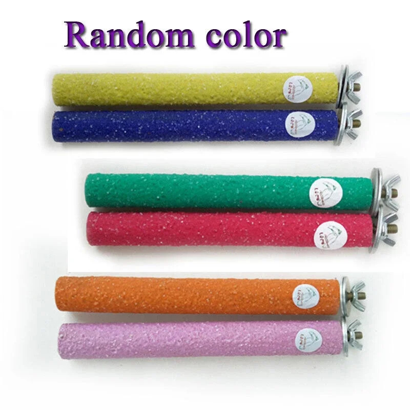 1db fa madárkörmös csőr köszörűrúd álló bot papagáj állomás rúdcsiszoló állvány karmok madárkellékek ketrec tartozékok