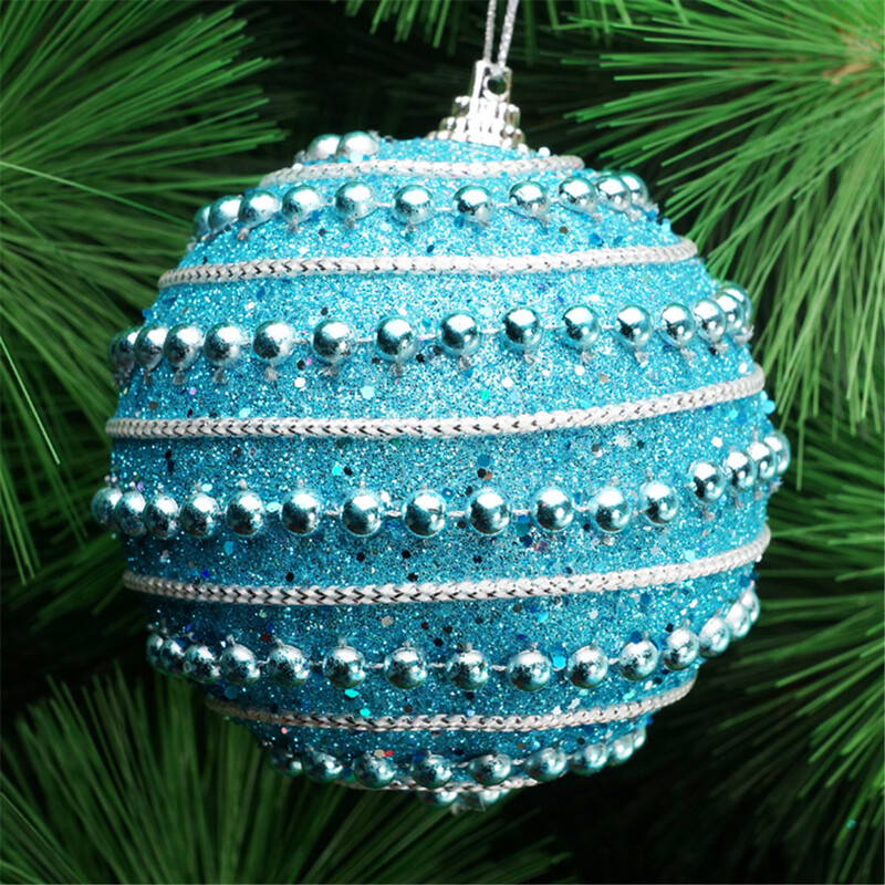 Ziemassvētku Rhinestone Glitter Baubles Zelta sudraba bumbiņas Ziemassvētku eglīšu rotājumi 8cm Ziemassvētku rotājumi mājas dekorēšanai